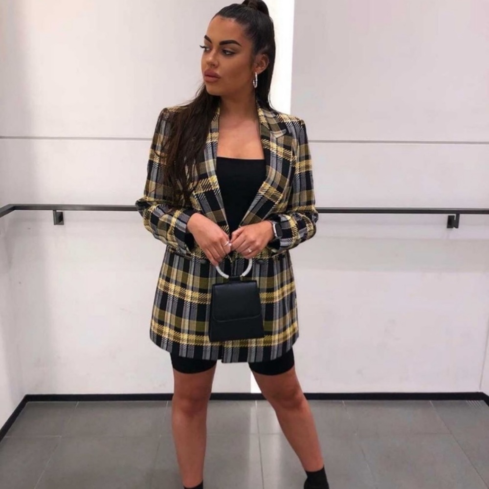 Zara plaid blazer